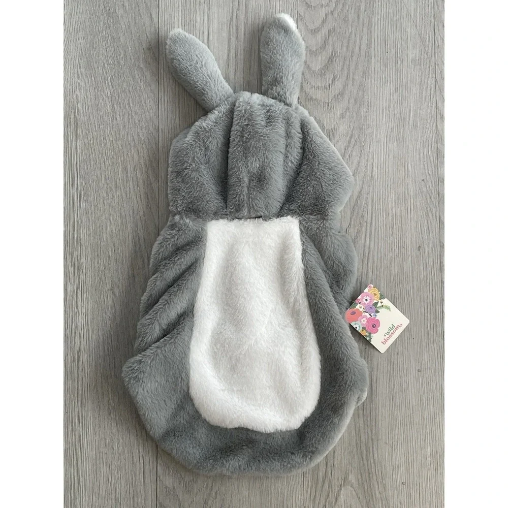 NEW Wild Blossom - Cute Grey Bunny Dog Pet Animal Warm Comfy Costume - Size S